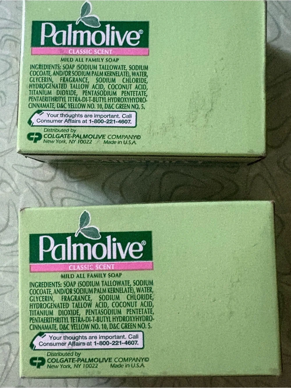 Vtg Lot of 2 Palmolive Classic Scent Mild All Family Bar Soap (3.2 oz Each) — NO
